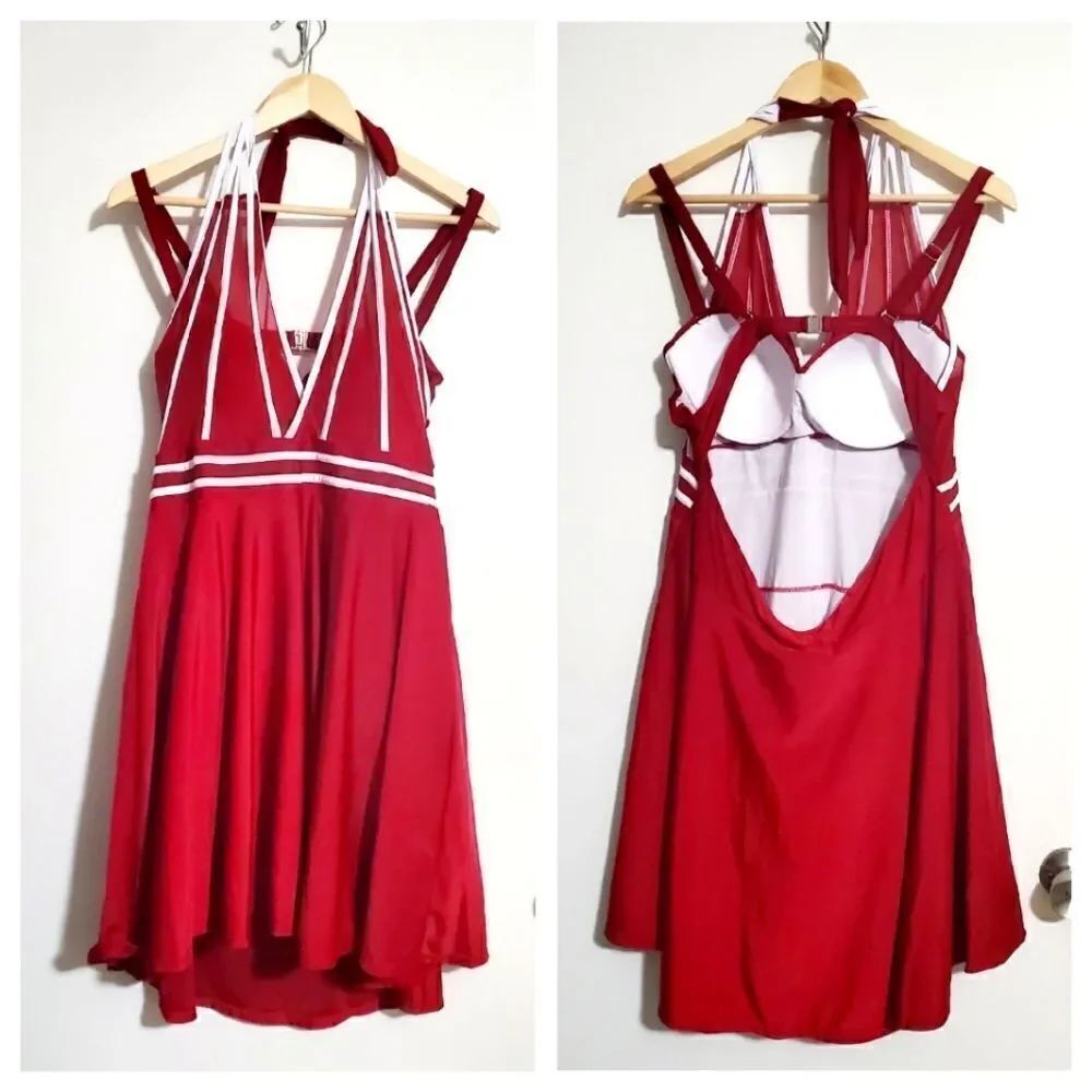 Rose gal Red Swimdress Size 22
